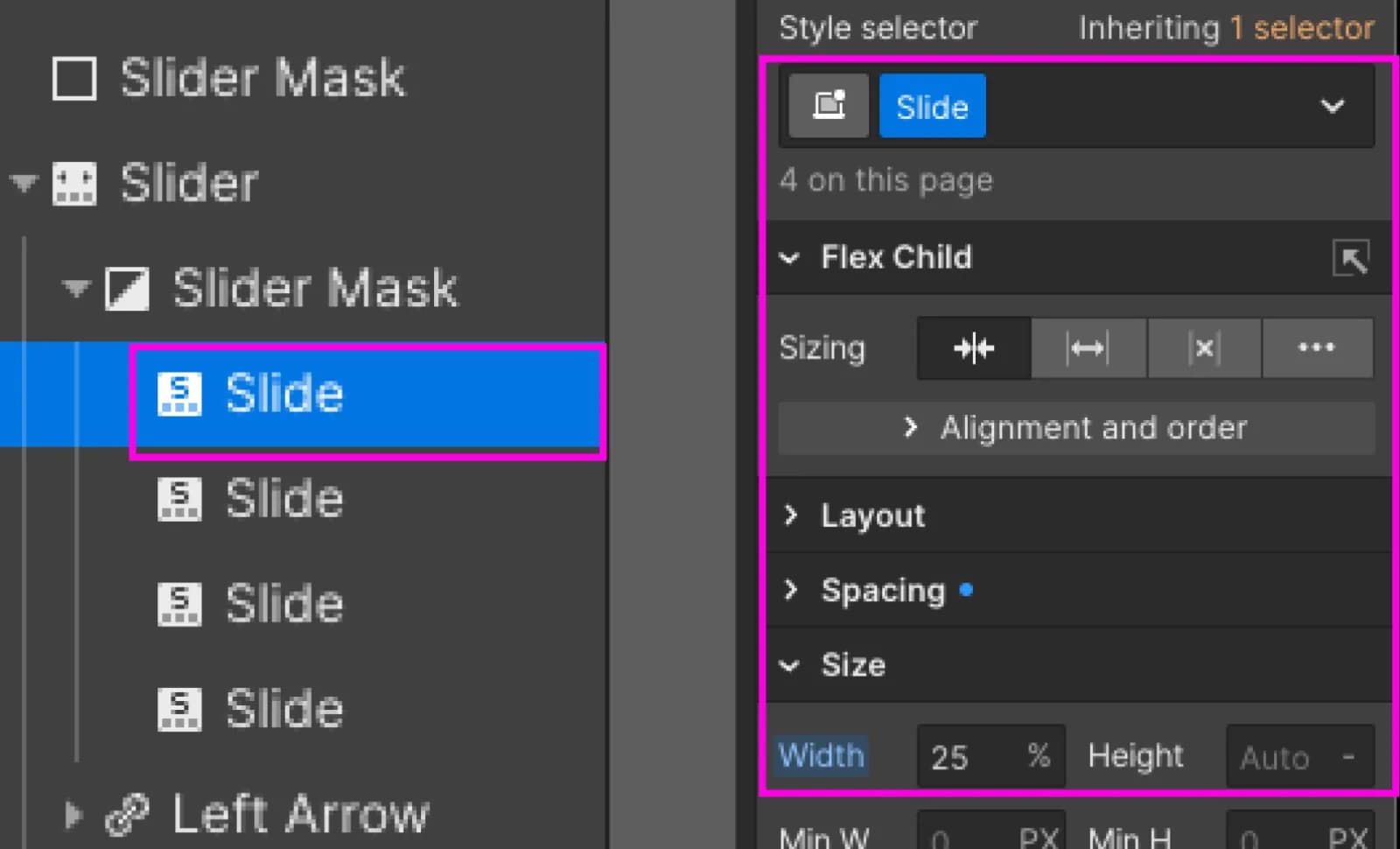 Customizing Slide CSS Styles