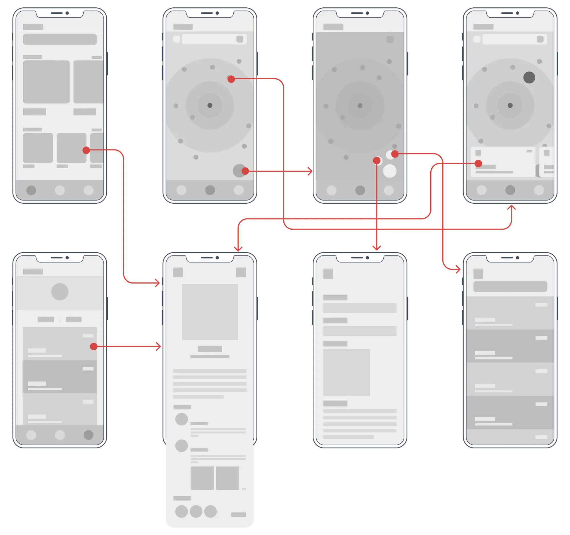 OddityQuest app wireframe.