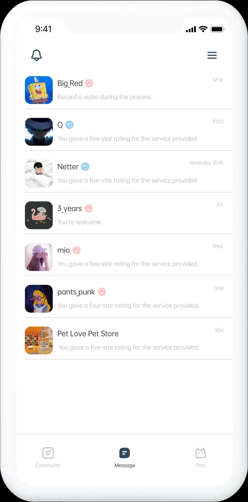 PawsomeCare app prototype.