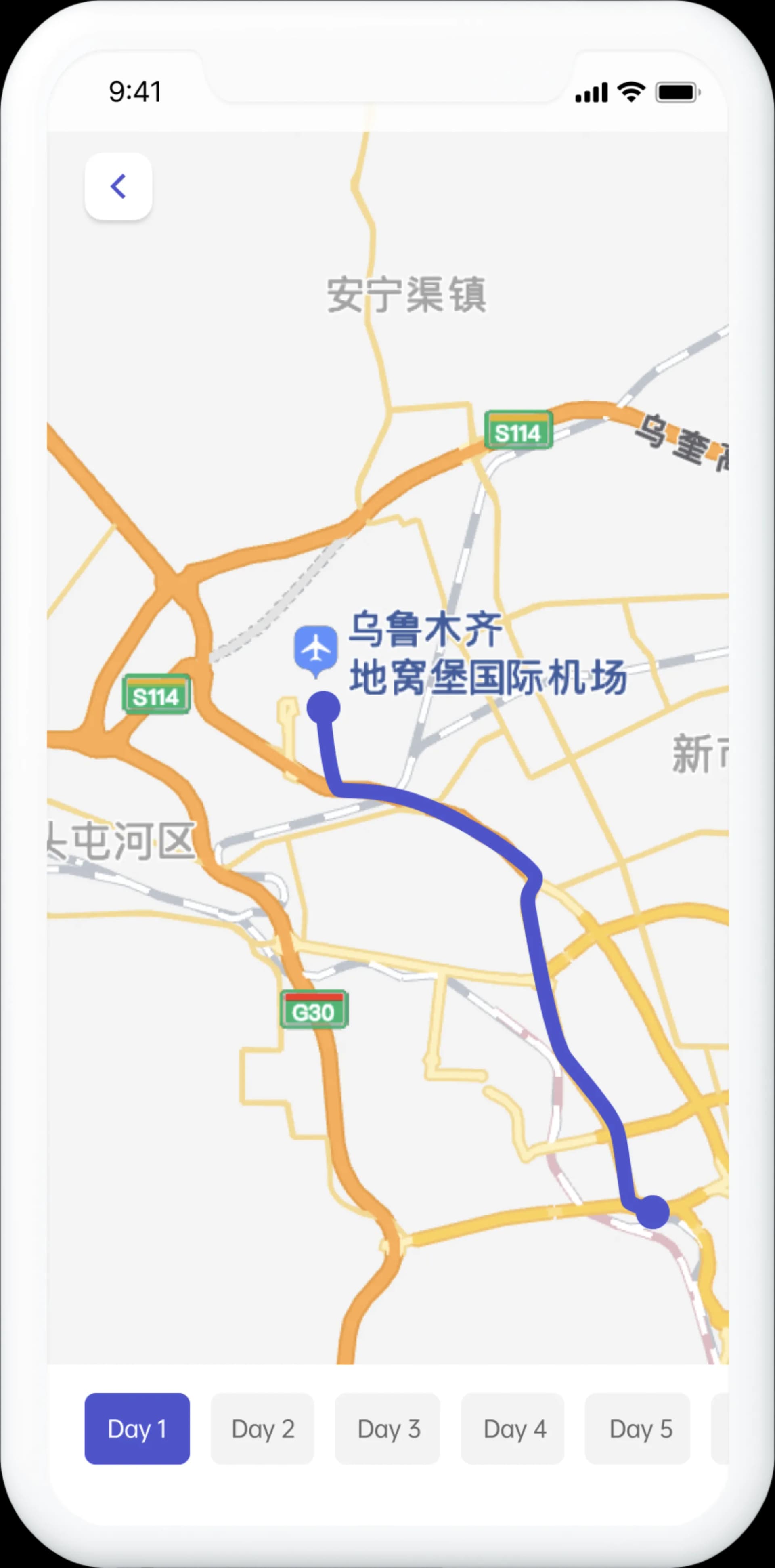 TripCollab app prototype.